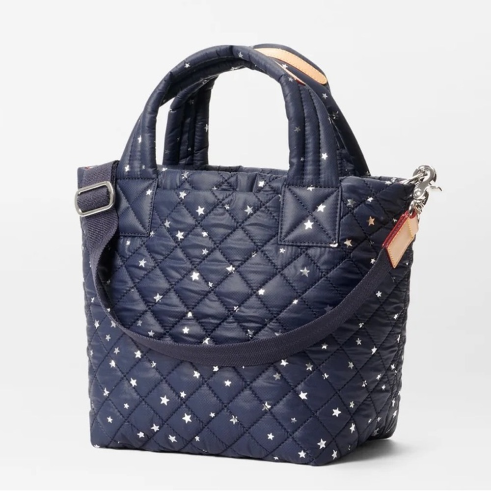 MZ Wallace Mini Metro Tote Deluxe - Dawn with Silver Stars NWT